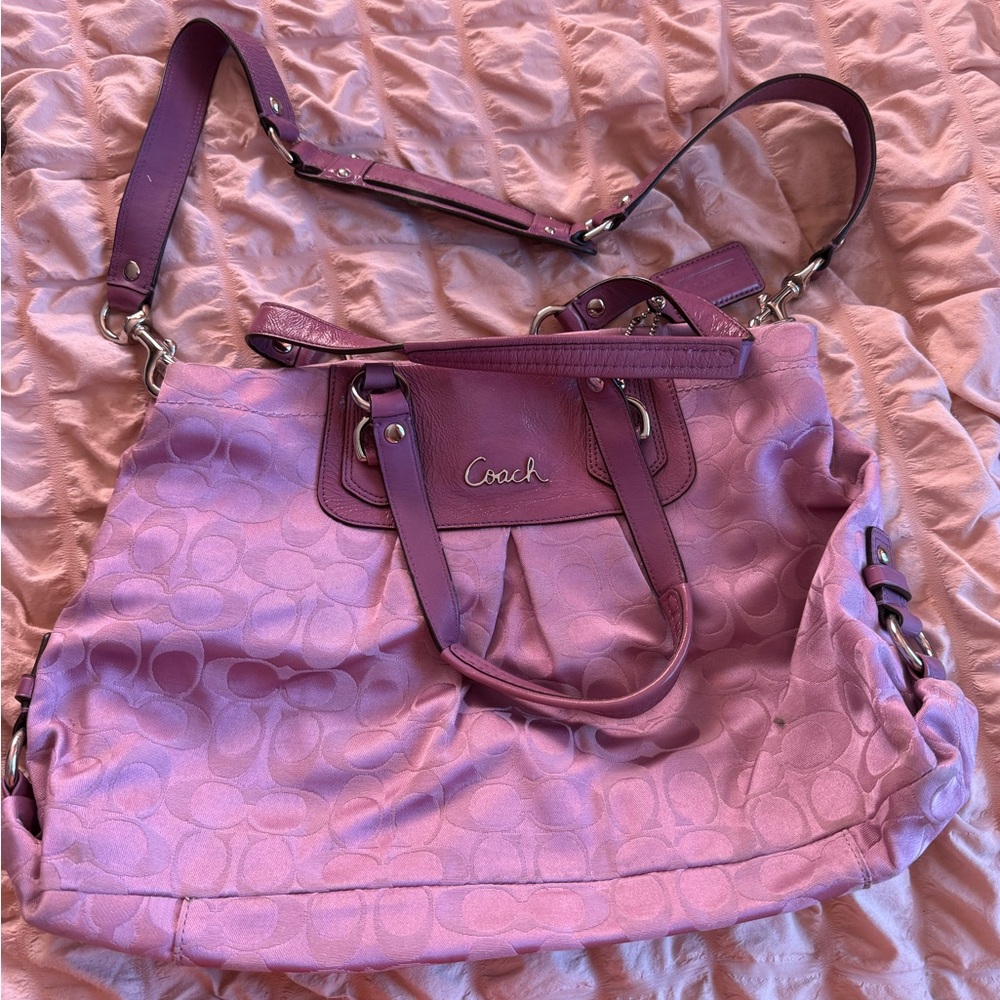 Coach Purple Shoulder Bag